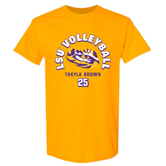 LSU - NCAA Women's Volleyball : Takyla Brown - Fashion Shersey T-Shirt-0