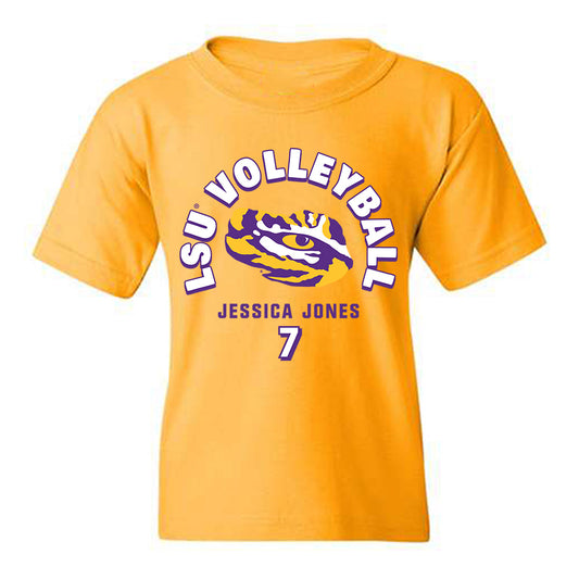 LSU - NCAA Women's Volleyball : Jessica Jones - Fashion Shersey Youth T-Shirt-0
