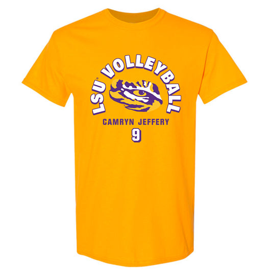 LSU - NCAA Women's Volleyball : Camryn Jeffery - Fashion Shersey T-Shirt-0