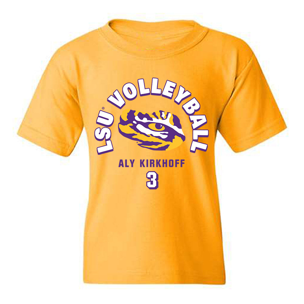 LSU - NCAA Women's Volleyball : Aly Kirkhoff - Fashion Shersey Youth T-Shirt-0