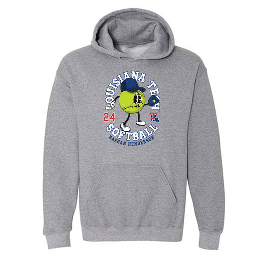 LA Tech - NCAA Softball : Raegan Henderson - Fashion Shersey Hooded Sweatshirt-0