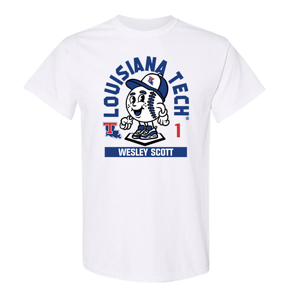 LA Tech - NCAA Baseball : Wesley Scott - Fashion Shersey T-Shirt-0