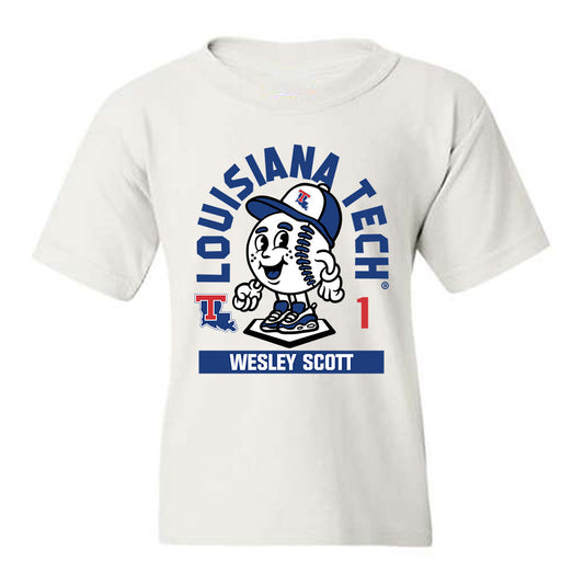 LA Tech - NCAA Baseball : Wesley Scott - Fashion Shersey Youth T-Shirt-0