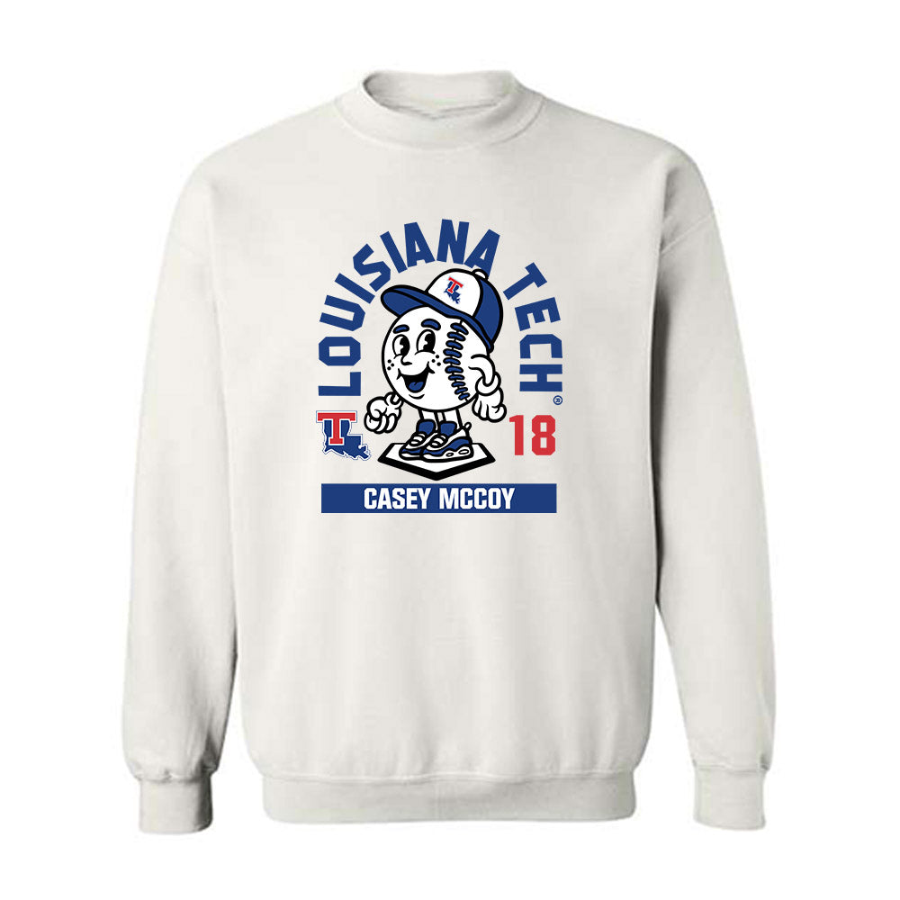 LA Tech - NCAA Baseball : Casey McCoy - Fashion Shersey Crewneck Sweatshirt-0