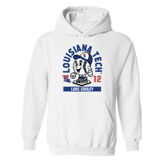 LA Tech - NCAA Baseball : Luke Cooley - Fashion Shersey Hooded Sweatshirt-0