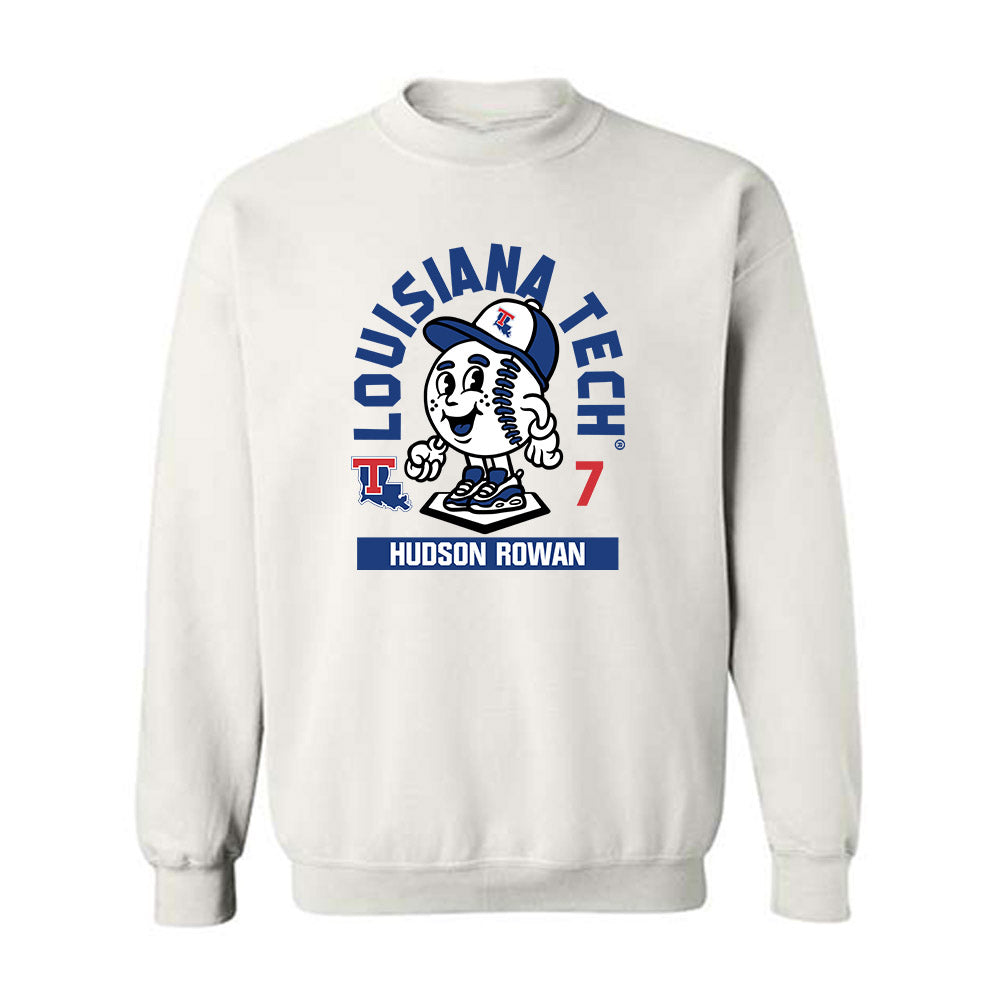 LA Tech - NCAA Baseball : Hudson Rowan - Fashion Shersey Crewneck Sweatshirt-0