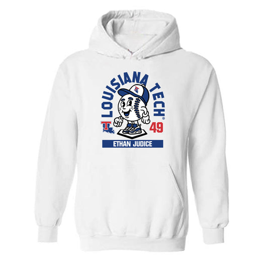 LA Tech - NCAA Baseball : Ethan Judice - Fashion Shersey Hooded Sweatshirt-0
