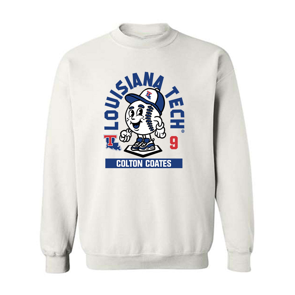 LA Tech - NCAA Baseball : Colton Coates - Fashion Shersey Crewneck Sweatshirt-0