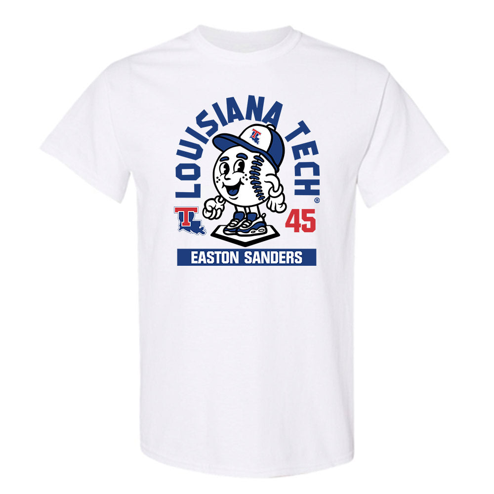 LA Tech - NCAA Baseball : Easton Sanders - Fashion Shersey T-Shirt-0