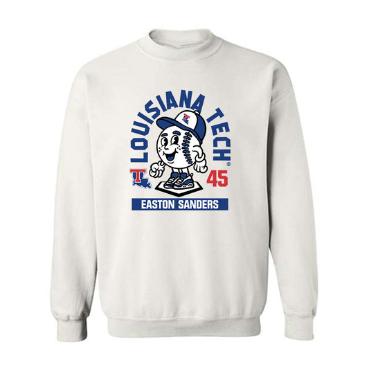 LA Tech - NCAA Baseball : Easton Sanders - Fashion Shersey Crewneck Sweatshirt-0