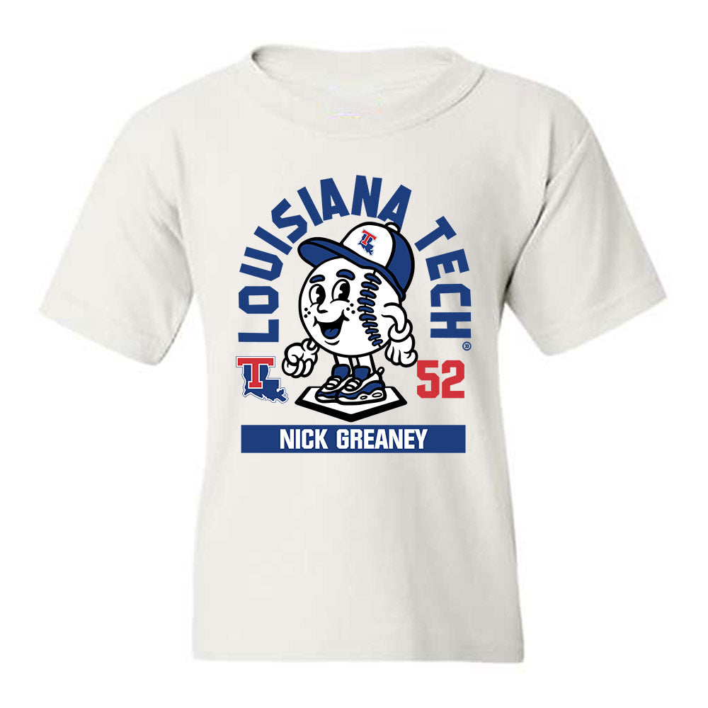 LA Tech - NCAA Baseball : Nick Greaney - Fashion Shersey Youth T-Shirt-0