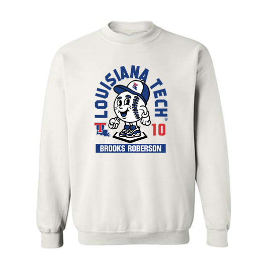 LA Tech - NCAA Baseball : Brooks Roberson - Fashion Shersey Crewneck Sweatshirt-0