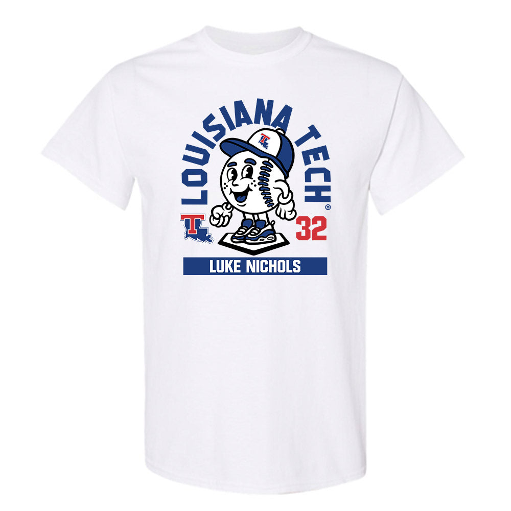 LA Tech - NCAA Baseball : Luke Nichols - Fashion Shersey T-Shirt-0