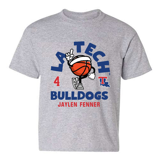 LA Tech - NCAA Men's Basketball : Jaylen Fenner - Fashion Shersey Youth T-Shirt-0