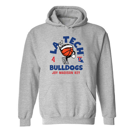 LA Tech - NCAA Women's Basketball : Joy Madison key - Fashion Shersey Hooded Sweatshirt-0