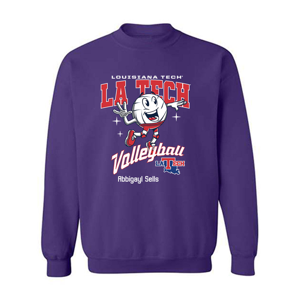 LA Tech - NCAA Women's Volleyball : Abbigayl Sells - Fashion Shersey Crewneck Sweatshirt-0