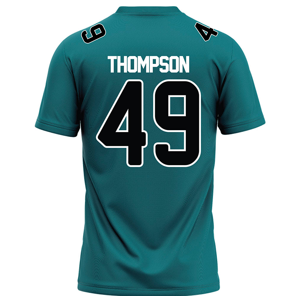 Coastal Carolina - NCAA Football : Shaikh Thompson - Teal Football Jersey-1