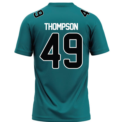 Coastal Carolina - NCAA Football : Shaikh Thompson - Teal Football Jersey-1