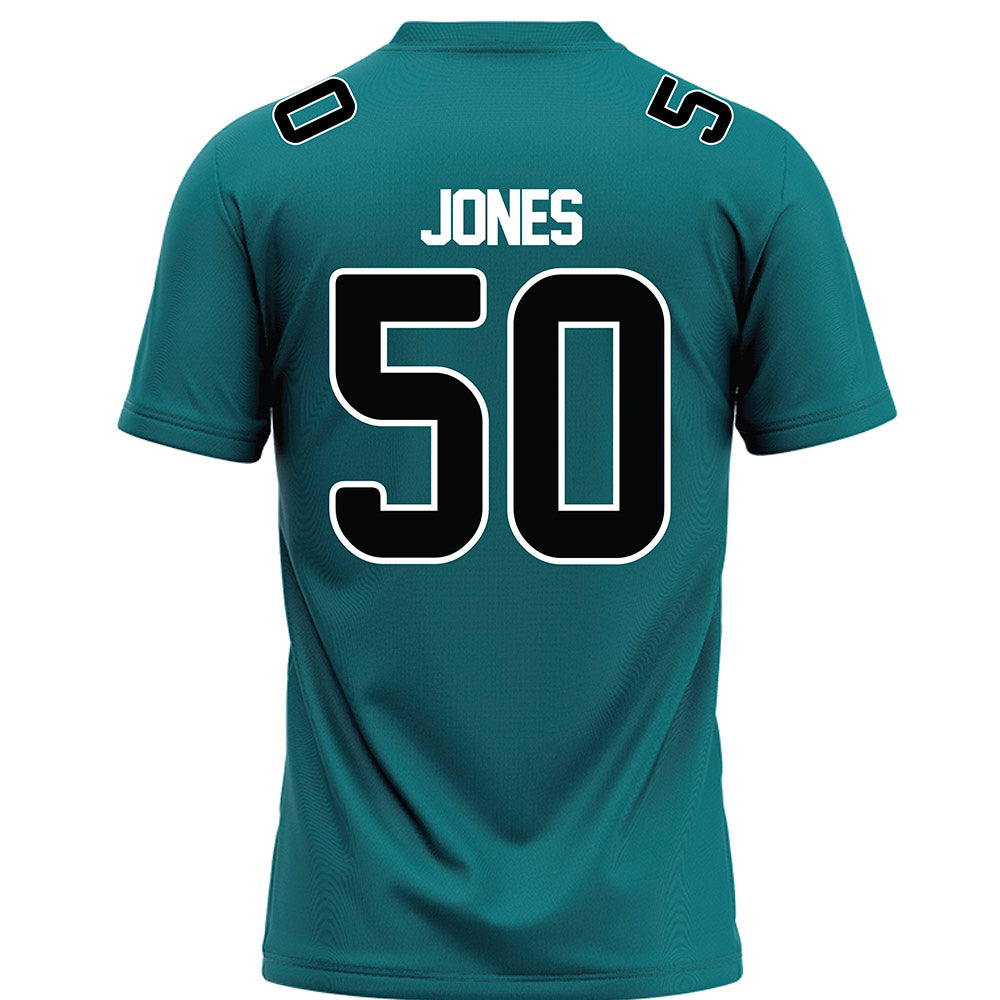 Coastal Carolina - NCAA Football : Nasir Jones - Teal Football Jersey-1