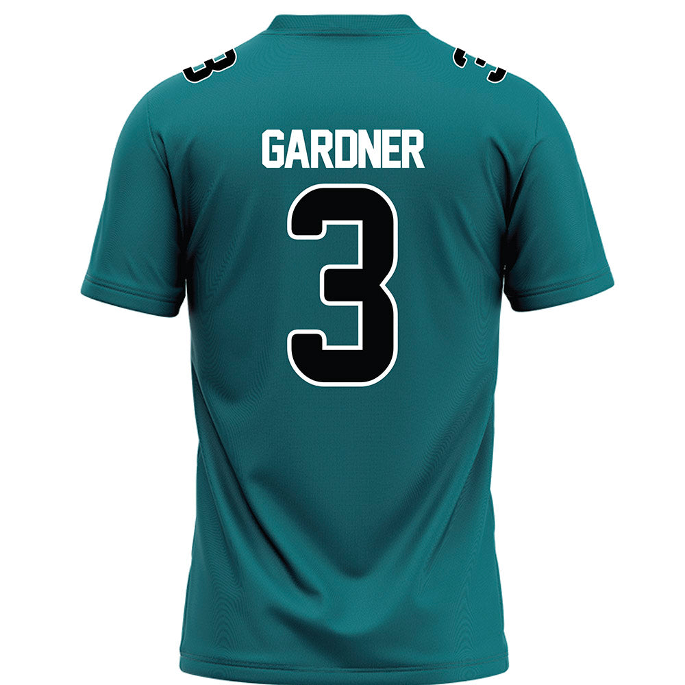 Coastal Carolina - NCAA Football : Tristian Gardner - Teal Football Jersey-1