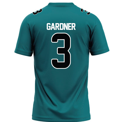 Coastal Carolina - NCAA Football : Tristian Gardner - Teal Football Jersey-1