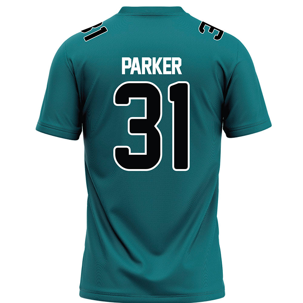 Coastal Carolina - NCAA Football : Aiden Parker - Teal Football Jersey-1