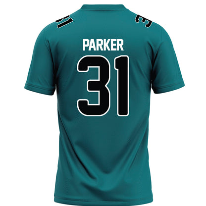 Coastal Carolina - NCAA Football : Aiden Parker - Teal Football Jersey-1