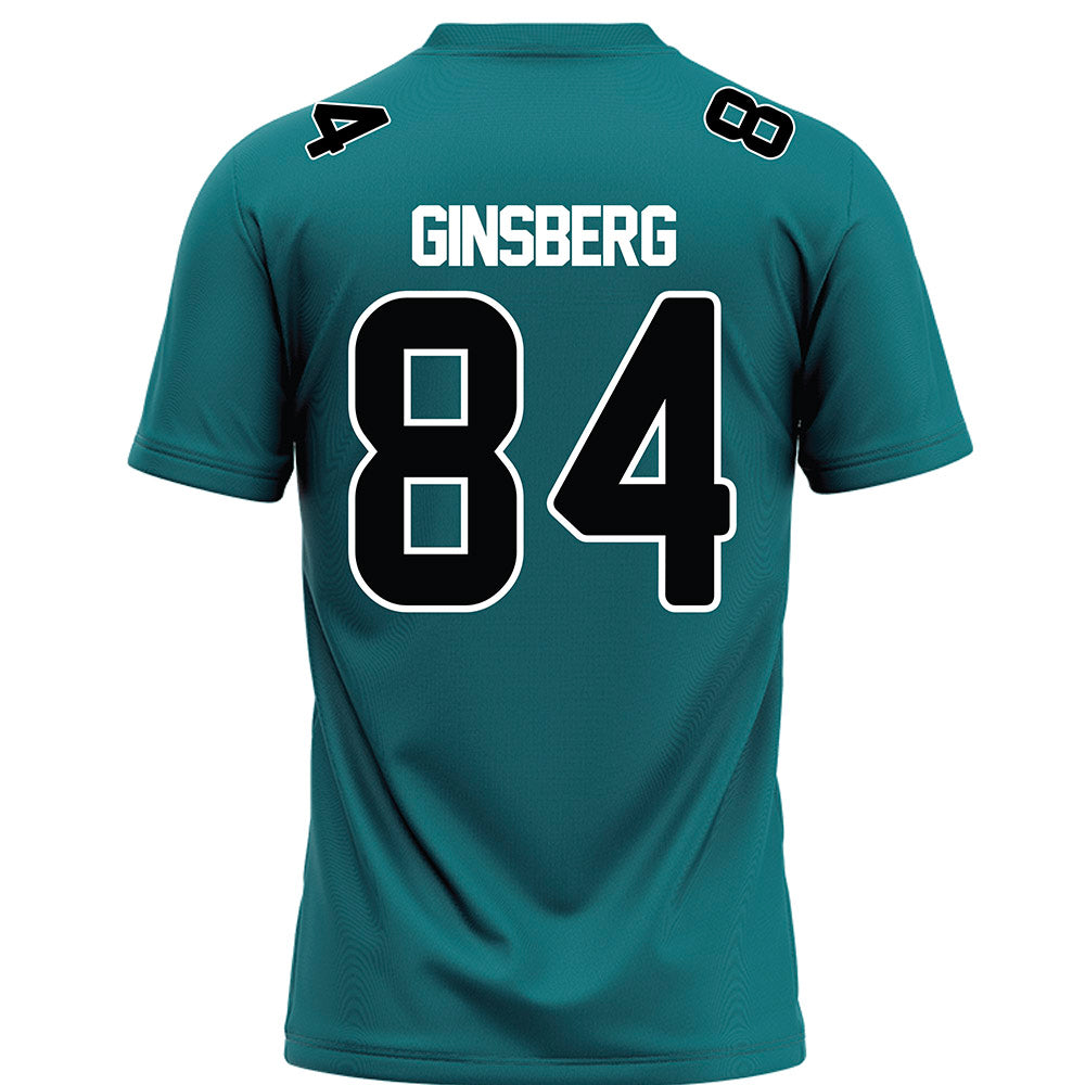 Coastal Carolina - NCAA Football : Andrew Ginsberg - Teal Football Jersey-1