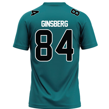 Coastal Carolina - NCAA Football : Andrew Ginsberg - Teal Football Jersey-1
