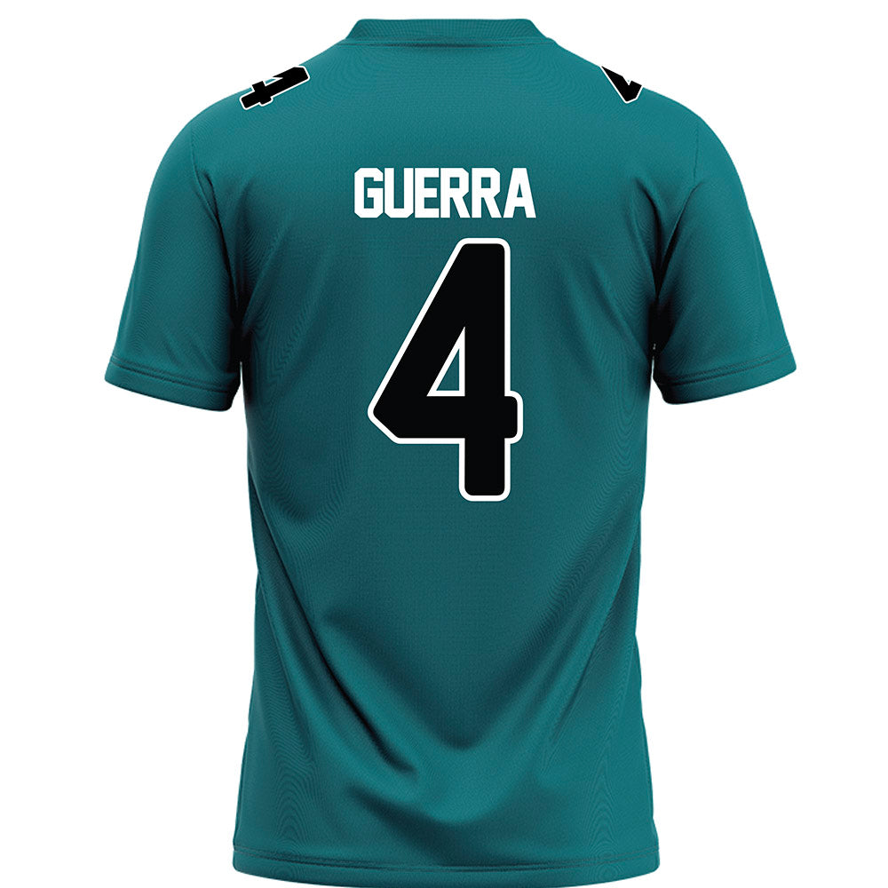 Coastal Carolina - NCAA Football : Tre Guerra - Teal Football Jersey-1