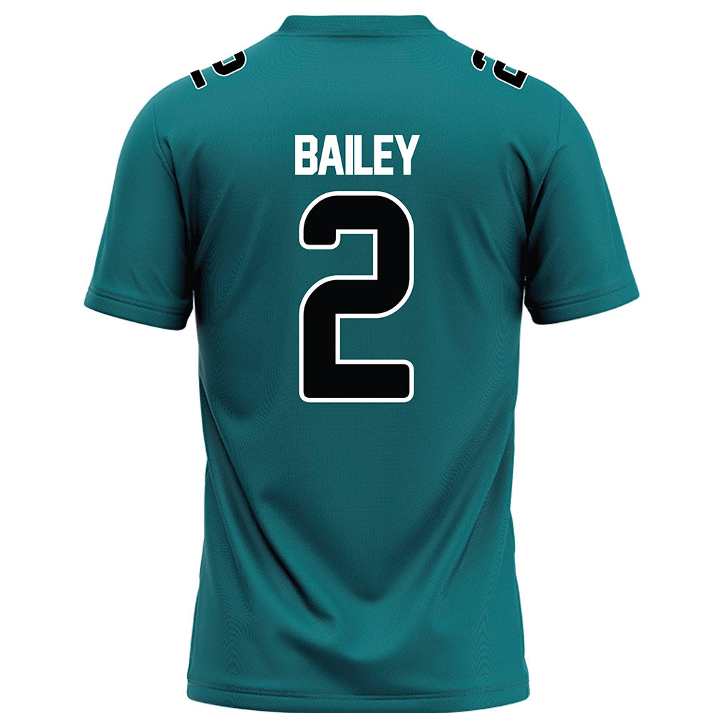 Coastal Carolina - NCAA Football : Deuce Bailey - Teal Football Jersey-1