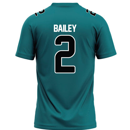 Coastal Carolina - NCAA Football : Deuce Bailey - Teal Football Jersey-1