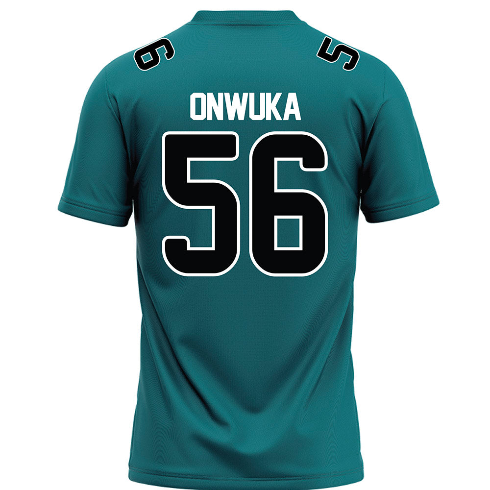 Coastal Carolina - NCAA Football : Obinna Onwuka - Teal Football Jersey-1