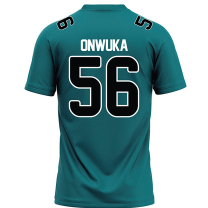Coastal Carolina - NCAA Football : Obinna Onwuka - Teal Football Jersey-1