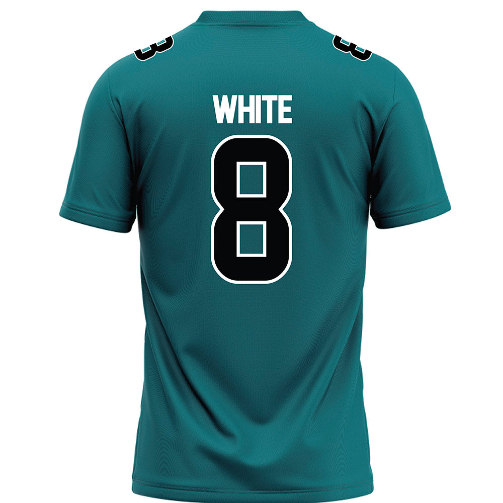 Coastal Carolina - NCAA Football : Gabe White - Teal Football Jersey-1