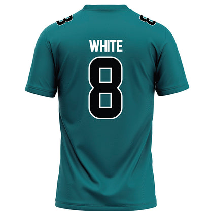 Coastal Carolina - NCAA Football : Gabe White - Teal Football Jersey-1