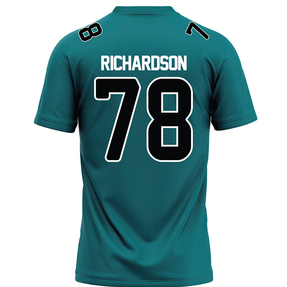 Coastal Carolina - NCAA Football : Daughtry Richardson - Teal Football Jersey-1