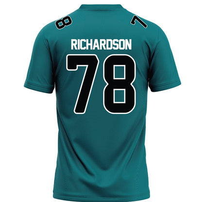 Coastal Carolina - NCAA Football : Daughtry Richardson - Teal Football Jersey-1