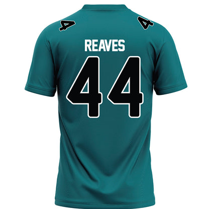 Coastal Carolina - NCAA Football : Brown Reaves - Teal Football Jersey-1