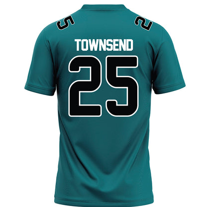 Coastal Carolina - NCAA Football : Breyahn Townsend - Teal Football Jersey-1
