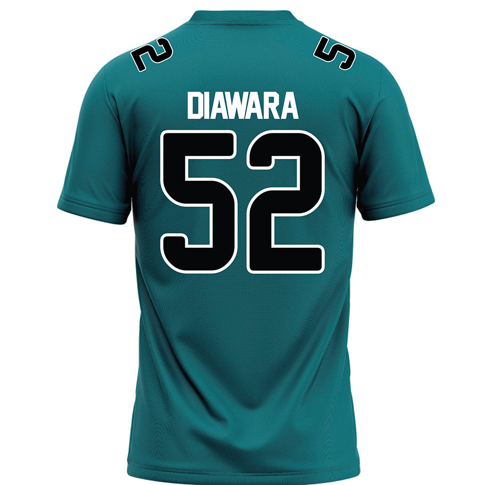 Coastal Carolina - NCAA Football : Ibrahim Diawara - Teal Football Jersey-1
