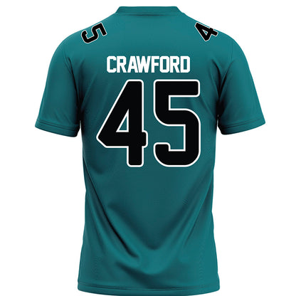 Coastal Carolina - NCAA Football : Kadon Crawford - Teal Football Jersey-1