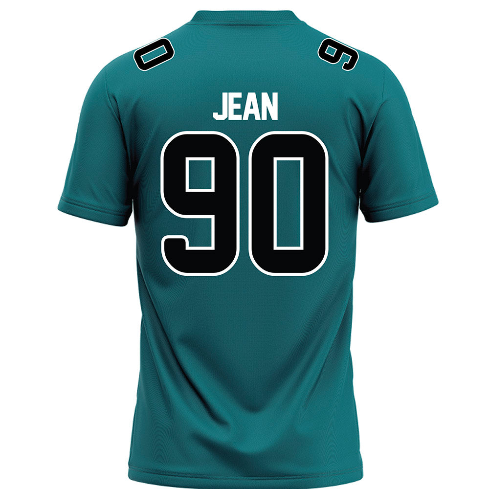 Coastal Carolina - NCAA Football : Reggie Jean - Teal Football Jersey-1