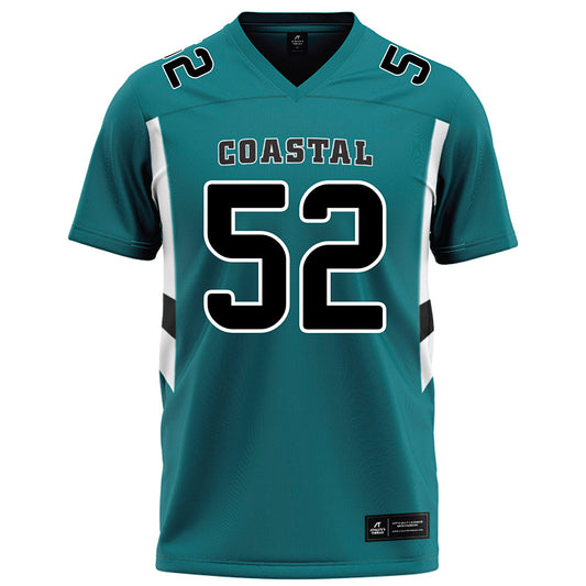 Coastal Carolina - NCAA Football : Ibrahim Diawara - Teal Football Jersey-0