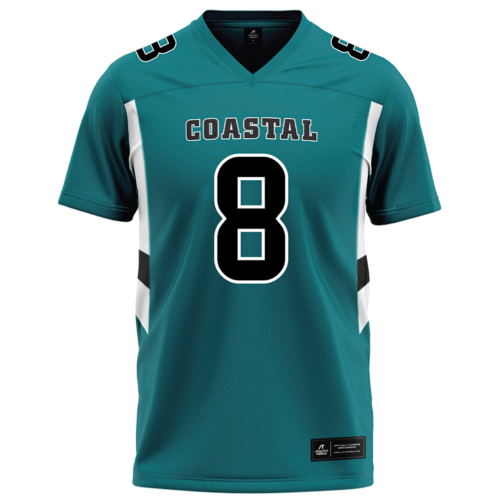 Coastal Carolina - NCAA Football : Gabe White - Teal Football Jersey-0