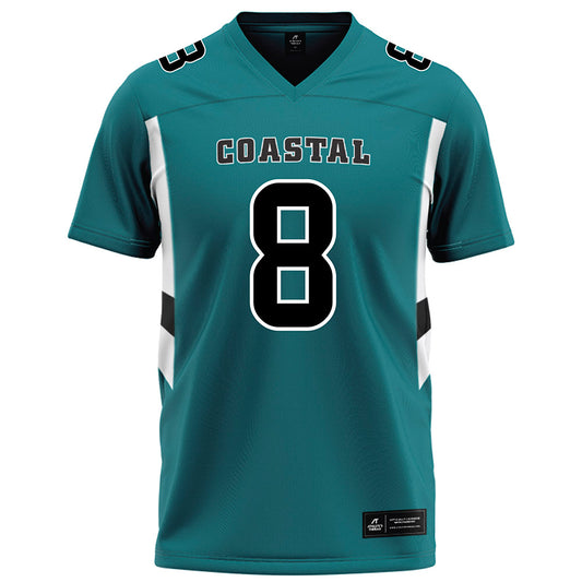 Coastal Carolina - NCAA Football : Gabe White - Teal Football Jersey-0