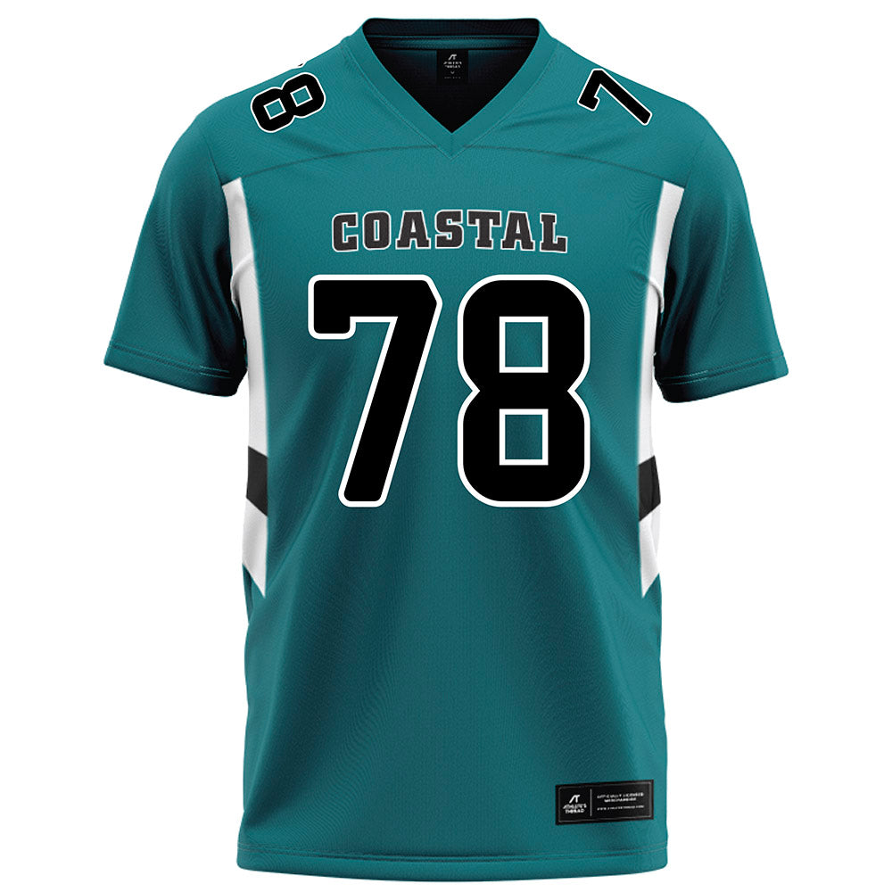 Coastal Carolina - NCAA Football : Daughtry Richardson - Teal Football Jersey-0