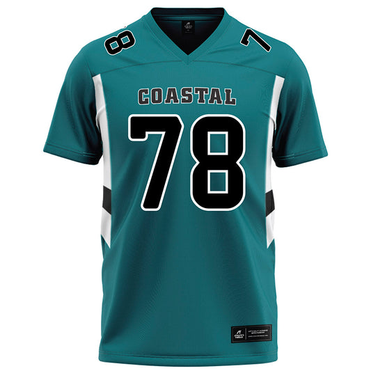Coastal Carolina - NCAA Football : Daughtry Richardson - Teal Football Jersey-0