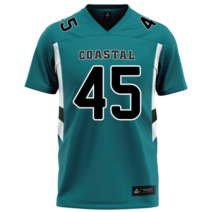 Coastal Carolina - NCAA Football : Kadon Crawford - Teal Football Jersey-0