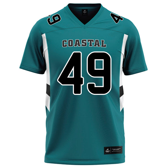 Coastal Carolina - NCAA Football : Shaikh Thompson - Teal Football Jersey-0